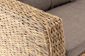 Диван из искусственного ротанга (гиацинт) двухместный 4sis Капучино