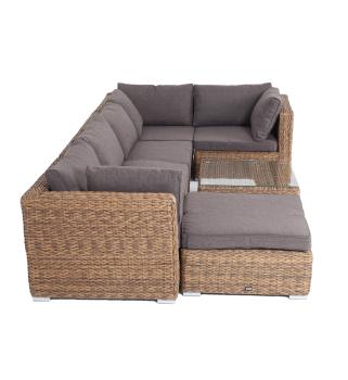 Трансформирующаяся лаунж-зона из искусственного ротанга (гиацинт) 4sis Лунго