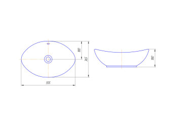 Раковина Kirovit Гамма 56