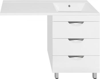 Тумба Style Line Жасмин 60 (3 ящ.) + Умывальник Даллас 1200*480, правый