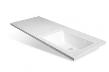 Тумба Style Line Жасмин 60 (3 ящ.) + Умывальник Даллас 1200*480, правый