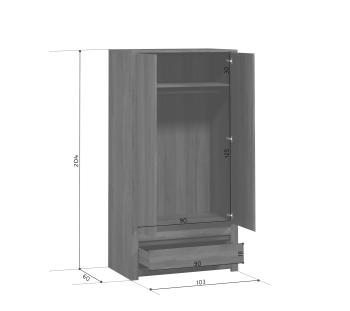 Шкаф БРВ Мебель KADA S404-SZF2D1S