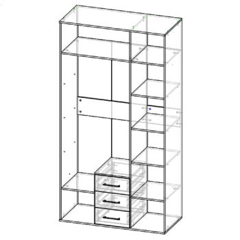 Шкаф Атлант Сити 3