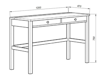 Стол письменный Гуд Лакк Кантри 02