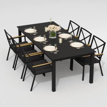 Обеденная группа Ideal Patio DOLLA FESTA - стол алюминий 220