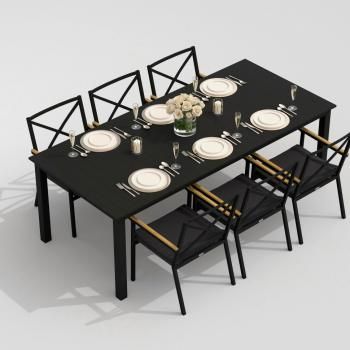 Обеденная группа Ideal Patio DOLLA FESTA - стол алюминий 220