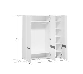 Шкаф БРВ Мебель AZTECA S205-SZF3D/21/18