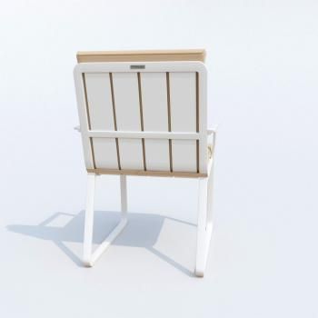 Обеденная группа Ideal Patio TELLA ALBA - стол тик 200/каркас белый