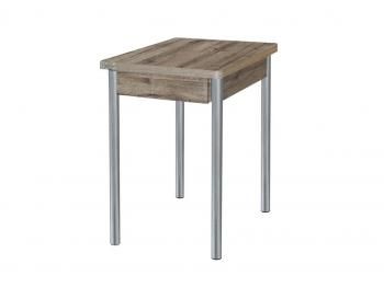 Дуб веллингтон / Опора № 2-круглая серебристый металлик