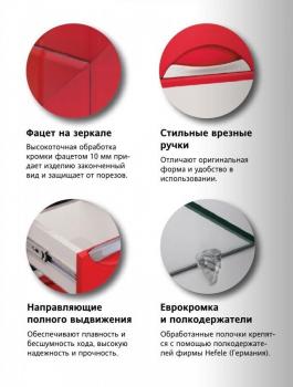 Тумба с раковиной Style Line Жасмин 80 (2 ящ.) + Умывальник Эльбрус 80