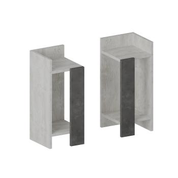 Пыльный белый/Серый