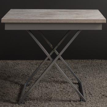 Стол-трансформер Левмар Apollo D51/S59 бетон/серебро