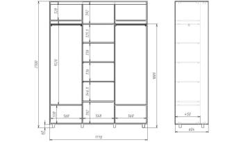 Шкаф-купе Мама PRIME 177х60