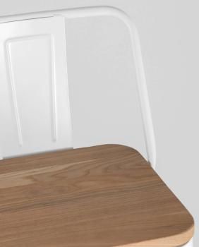 Стул барный STOOL GROUP TOLIX WOOD со спинкой
