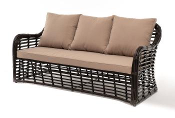Диван из искусственного ротанга трехместный 4sis Ницца