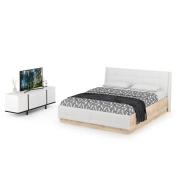 Кровать Муссон Mobi 11.28 + Тумба под ТВ Квадро 13.276
