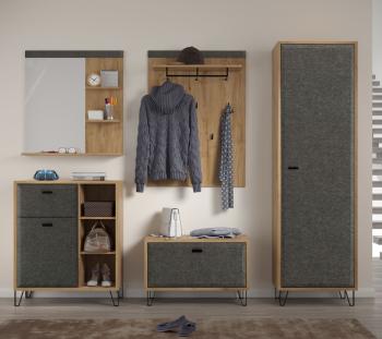 Полка настенная с зеркалом БРВ Мебель GRACE LUS 80