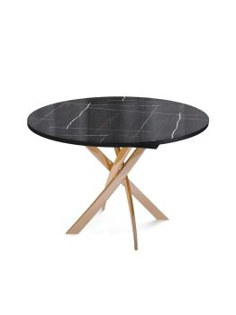 Золото/камень черный глянец