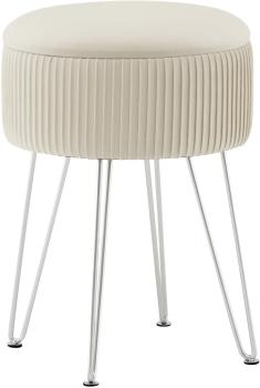 Бежевый, серебряные ножки