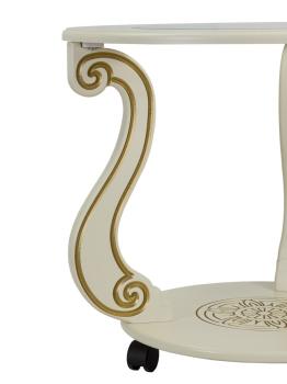 Стол журнальный Мебелик Грация (С) на колесах