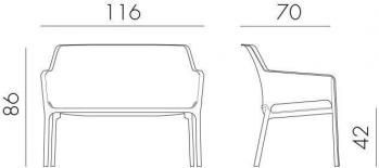 Диван ReeHouse Nardi Net Bench