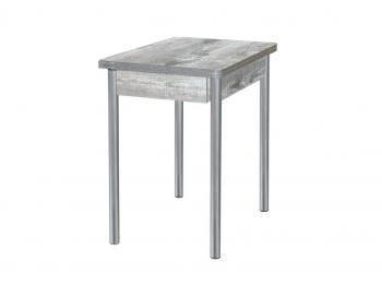 Бетон пайн темный /Опора № 2-круглая серебристый металлик