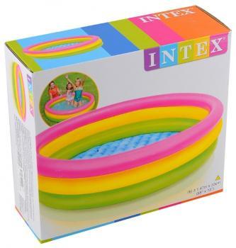 Детский надувной круглый бассейн Intex