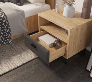 Тумба прикроватная БРВ Мебель GRACE KOM1S