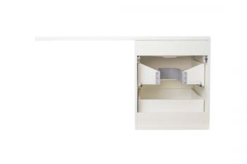 Тумба подвесная Style Line Даллас 110 + Умывальник ESTETUS Даллас 1100*480 левый