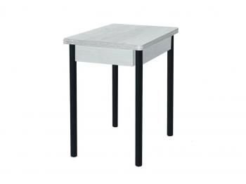 Бетон пайн белый /Опора № 2-круглая муар черный