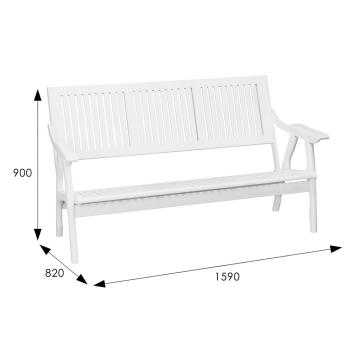 Диван-скамья Мебелик Массив решетка