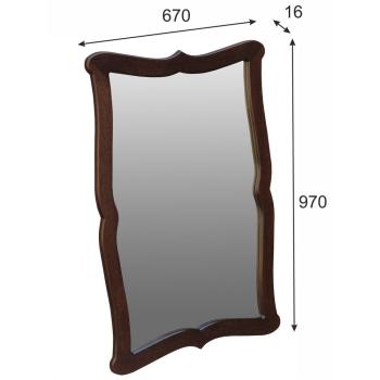 Зеркало навесное Мебелик Берже 23