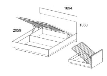 Кровать Анрэкс MODERN 160 без подъемника