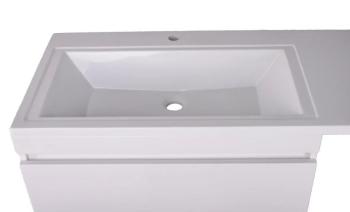 Тумба напольная Style Line Даллас 140 3 ящ. + Умывальник Даллас 1400*482, левый