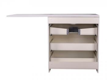 Тумба напольная Style Line Даллас 140 3 ящ. + Умывальник Даллас 1400*482, левый