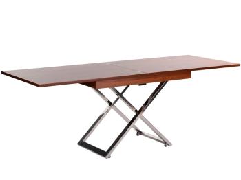 Стол-трансформер Cross D44/S79 миланский орех/опоры нерж.сталь (У)