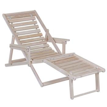 Шезлонг с подлокотниками Мебелик