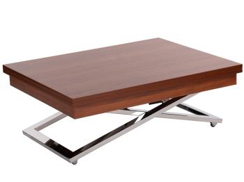 Стол-трансформер Cross D44/S79 миланский орех/опоры нерж.сталь (У)