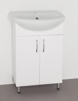 Тумба с раковиной Style Line Эко Стандарт 9 + Умывальник Уют 55