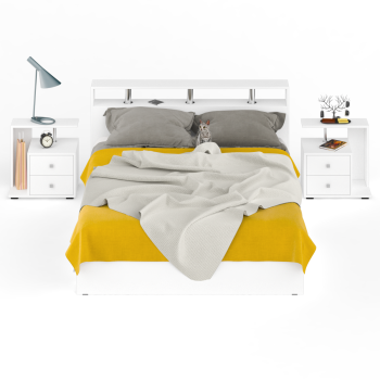 Кровать с ящиками СВК Камелия 1800 + две тумбы