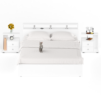 Кровать СВК Камелия 1800 + две тумбы