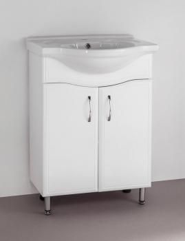 Тумба с раковиной Style Line Эко Волна 9 + Умывальник Байкал 60