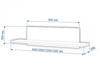 Полка навесная открытая Мэрдэс ПНО-ППН-100