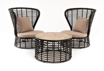 Кофейный комплект из искусственного ротанга 4sis Парма