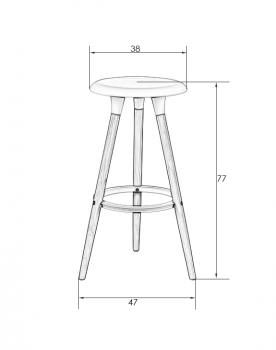 Барный стул Dobrin LMZL-PP652
