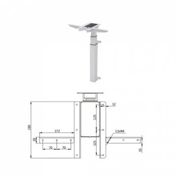 Подстолье с электроприводом на стену LuxAlto LA-E5