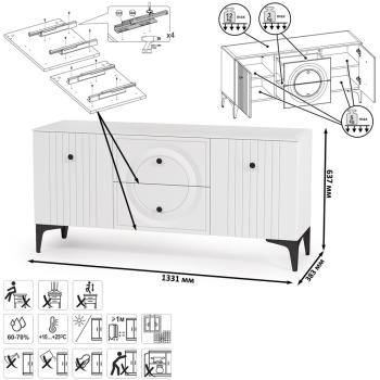 Тумба под ТВ Mobi 13.291 + Тумба Валенсия 16.45