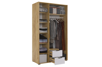 Шкаф трехдверный (зеркало) Мебельсон Адам