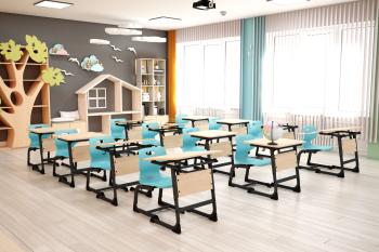 Стул Sheffilton SHT-S-TN21/ 3-5 а3-5 голубой/антрацит