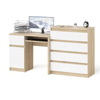 Дуб сонома/белый